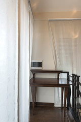 Study area in modern apartment