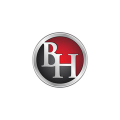 BH initial circle logo red