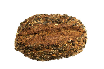 Wholesome loaf of Rye Bread with seeds
