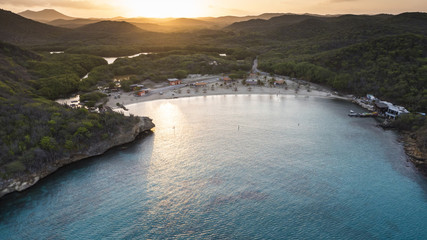 Strand - Karibik - Luftbild - Curacao