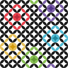 Patrón fondo colorido y abstracto