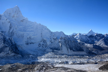Trekking in the mountains in Nepal - Mount Everest, Kala Patthar. Nepal trekking and travel provide a suitable place for your never forgetting trekking expedition in Himalayas.