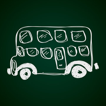 Simple doodle of a bus