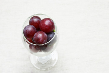 grapes and red wine