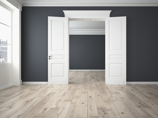 Modern interior. 3d rendering