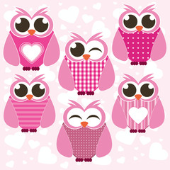 Set against the backdrop of pink dreams of hearts vector