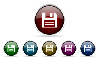 floppy vector icon set