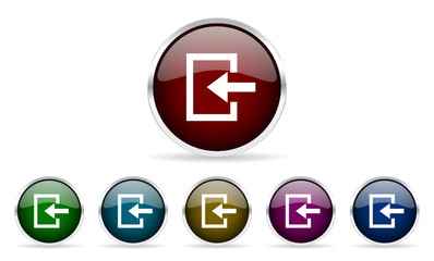 login vector icon set