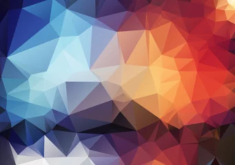 Wandaufkleber colorful pattern of angular geometric shapes © igor_shmel