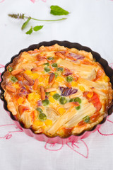 Quiche mit Gemüse 