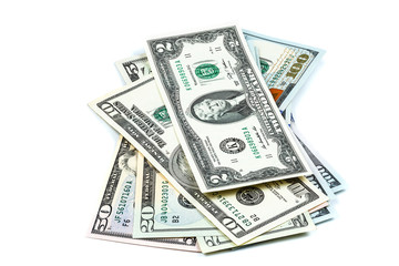 close-up shots  dollars banknote