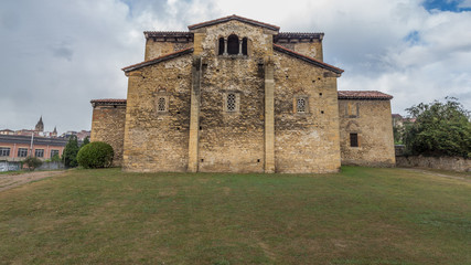 Fototapeta na wymiar San Julian de los Prados in Oviedo, Spain. Part of a World Heritage Site on the Camino Primitivo