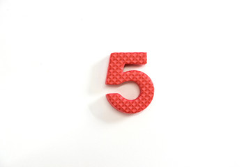 Cute and colorful plastic alphabet letter set.