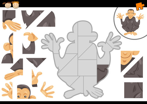 preschool jigsaw puzzle task