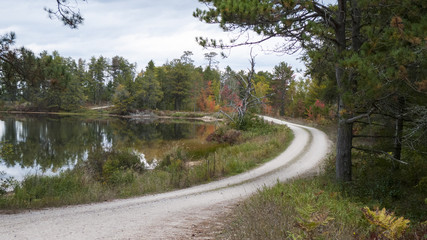 Scenic road through Seney National Wildlife Refuge