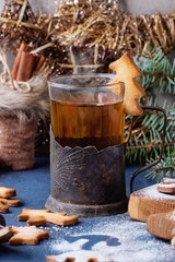 Shortbread Christmas cookies for cups