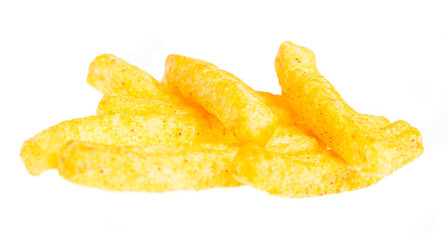 spicy chips isolated on a white background