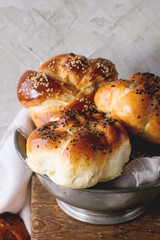 Round Challah bread