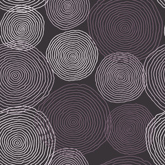 Seamless image with rounds. Vector hand drawn background. Abstra