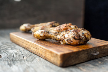 Roasted chicken legs with herbs
