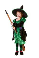 Little girl in costume for Halloween