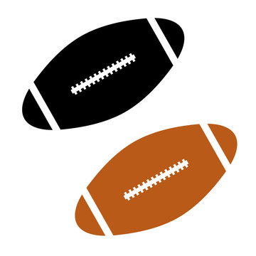 American Football Vector Icon isolated on white background
