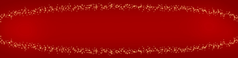 Sternenschweif auf rotem Hintergrund