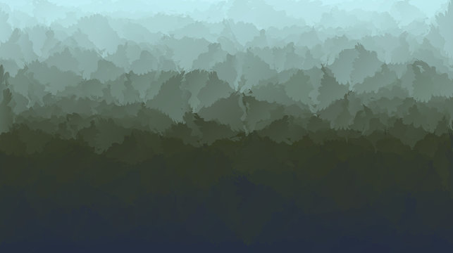 Abstract Dark Green Forest Background