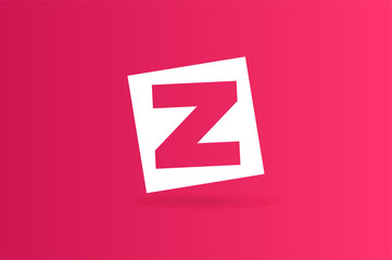 Abstract Z character vector logo icon template