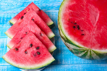 pieces of watermelon