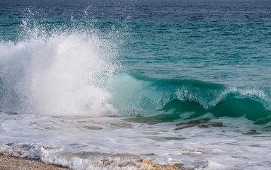 Santa Maria beach waves, Cabo Verde