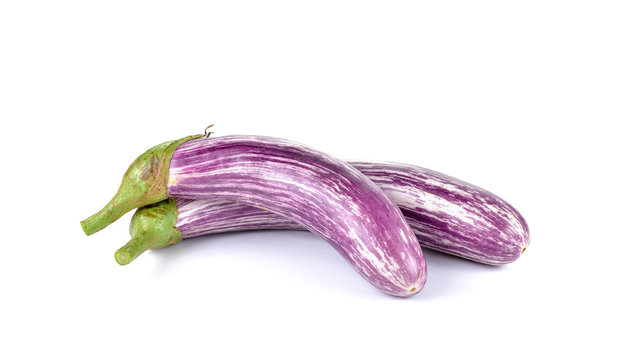 eggplant  on  white background