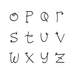 Fototapeta premium alphabet set