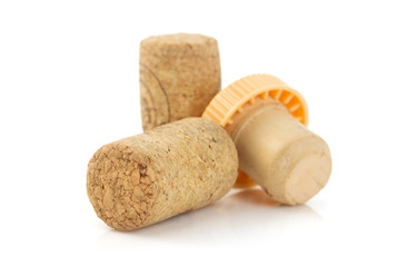 wine cork isolated on white