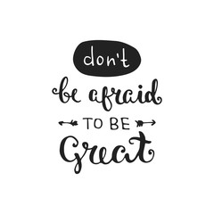 Vector hand drawn lettering poster