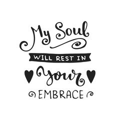 Vector hand drawn lettering poster