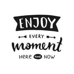 Vector hand drawn lettering poster