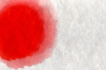 한지에 그린 그림