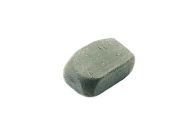 Used eraser isolated on the white background