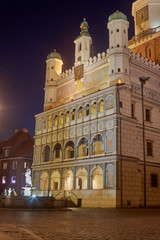 Obraz premium The facade of the Renaissance town hall in Poznan, Poland .