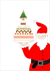 la torta di Babbo Natale