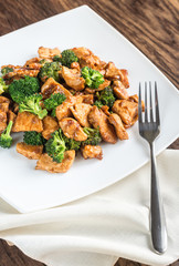 Chicken with broccoli