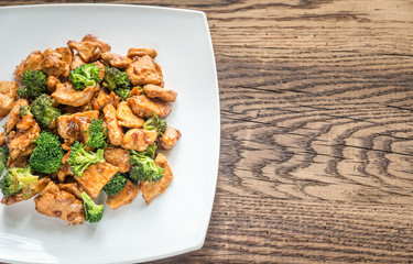 Chicken with broccoli