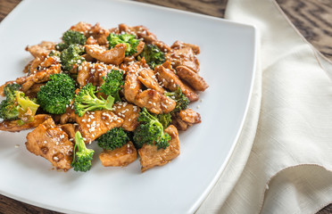 Chicken with broccoli