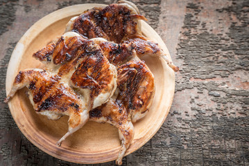 Grilled quails