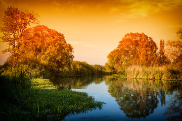 Sunset still life