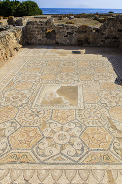 Archeologische opgraving van de Fenicische nederzetting Nora op Sardini&euml;