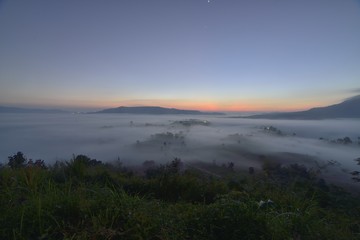 The Sea of Mist at Khao Kho Phetchabun Province of Thailand