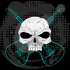 Skull T-shirt desing 2