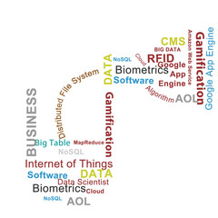Big data bottle a visual rapresentation of big data